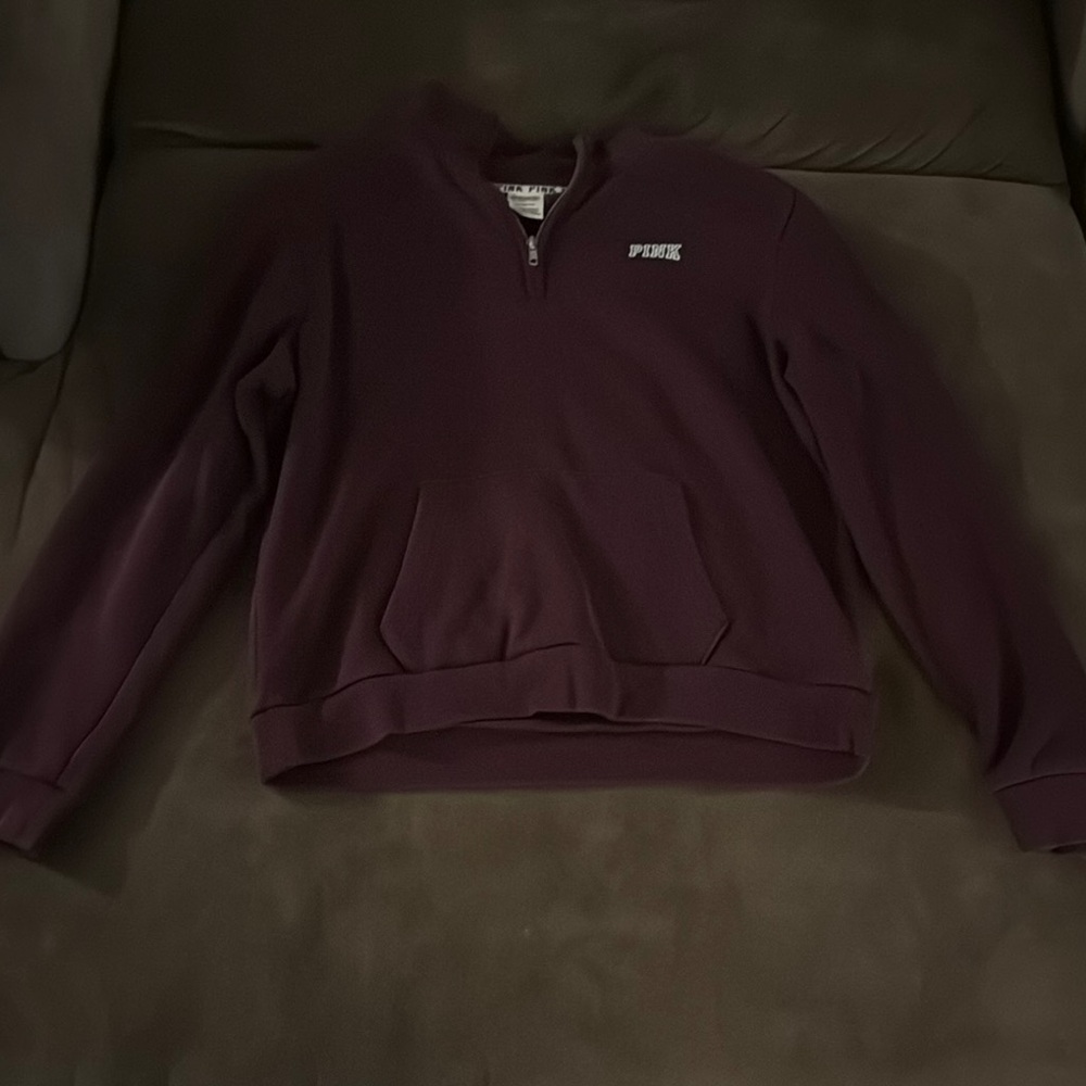 Maroon Quarter-Zip Sweatshirt